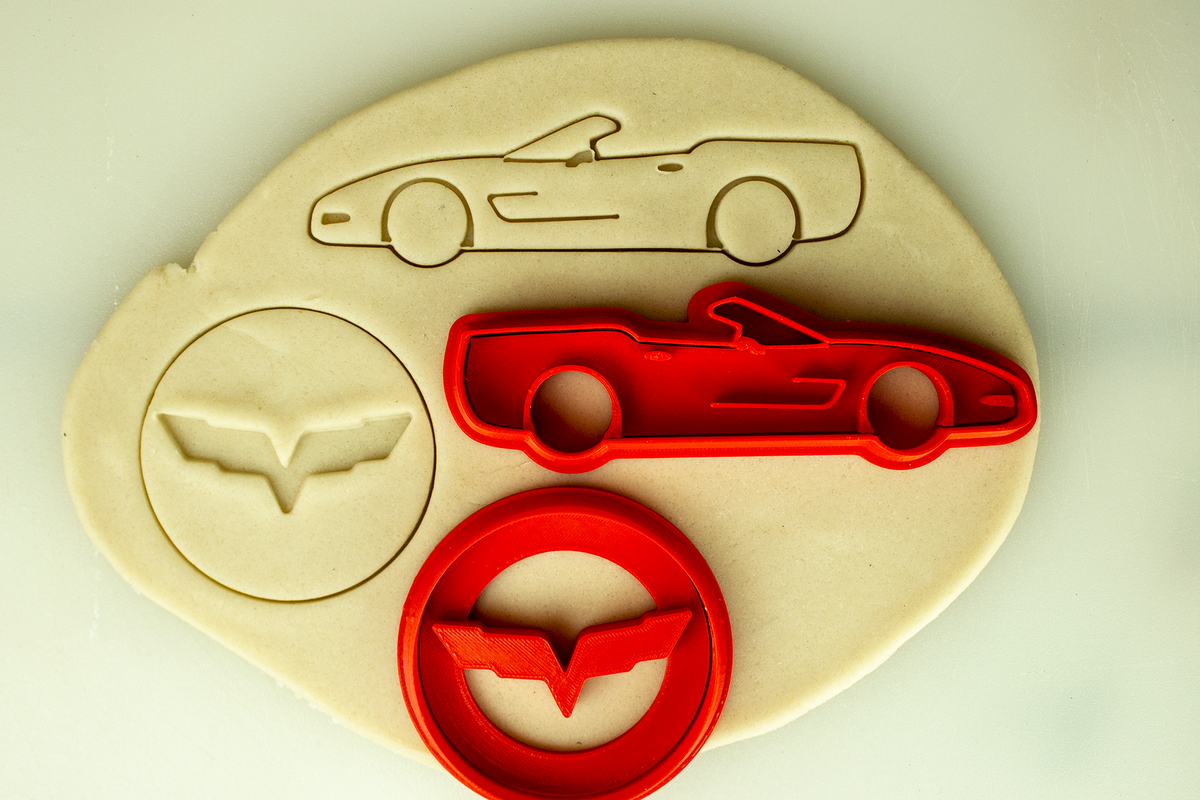 Corvette C5 Convertable Cookie Cutter Set